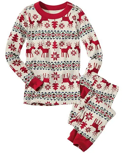 Christmas pajamas promotional funny clothing set wholesale boutique family clothes kids pajamas
