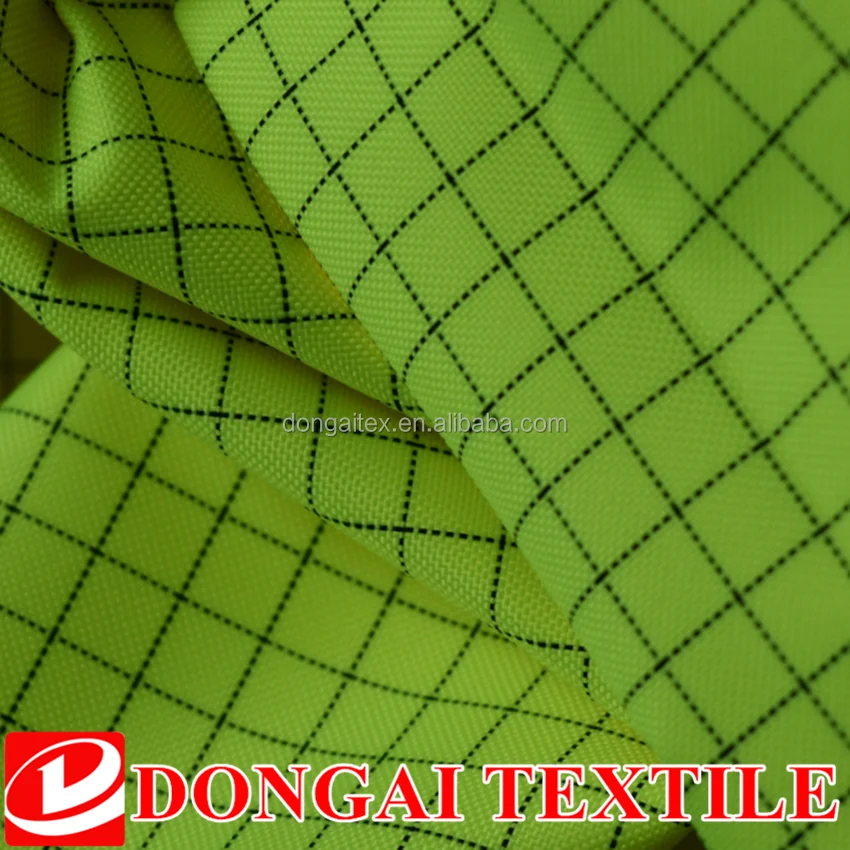 grid anti-static/reflective oxford /carbon fiber fabric