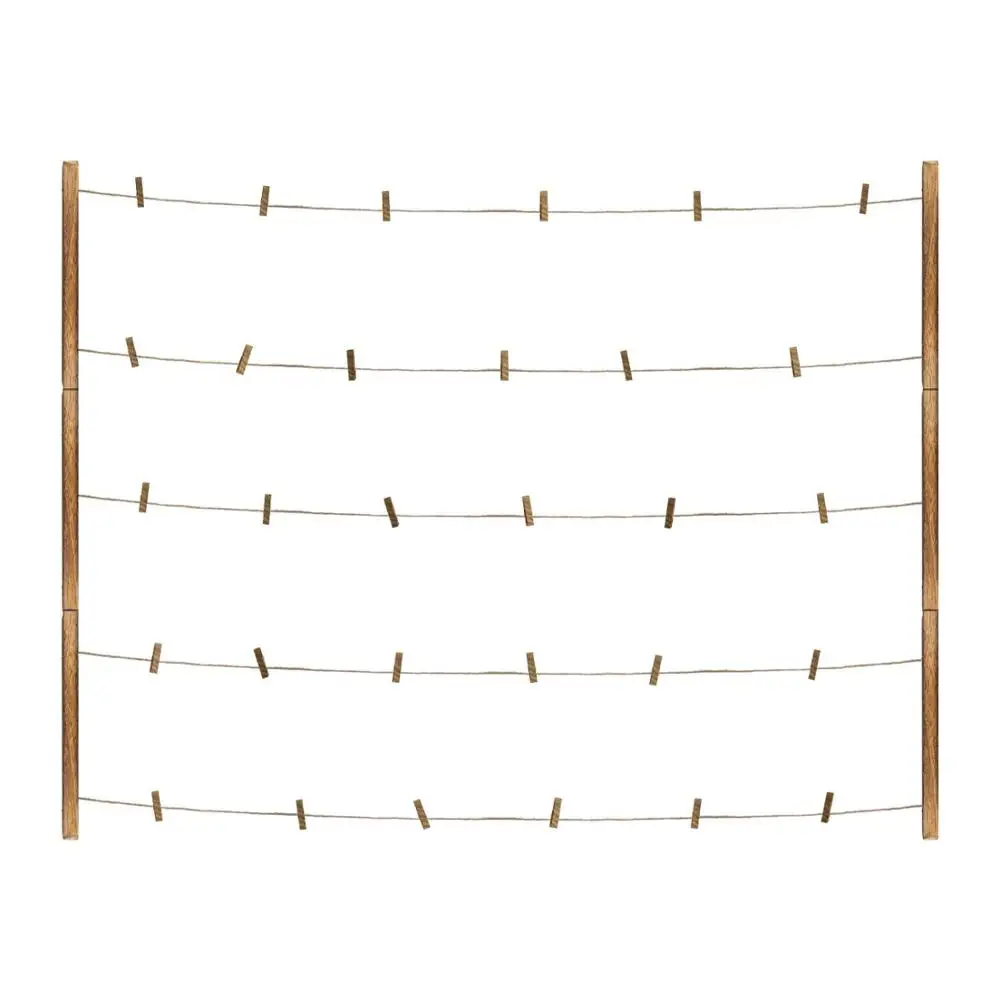 Ajustable Twines Collage Artworks Prints Multi Pictures Organizer and Hanging Display Frames