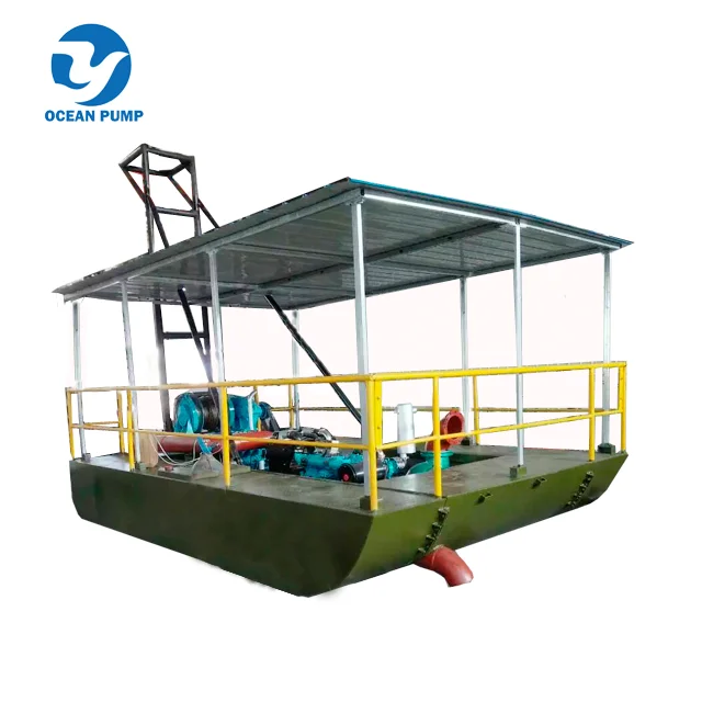 MIni river sand dredge pump barge for coal mining
