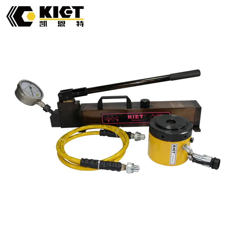 High Tonnage Load Holding 400 Ton Single-Acting Mechanical Lock Nut Hydraulic Lift Jack System