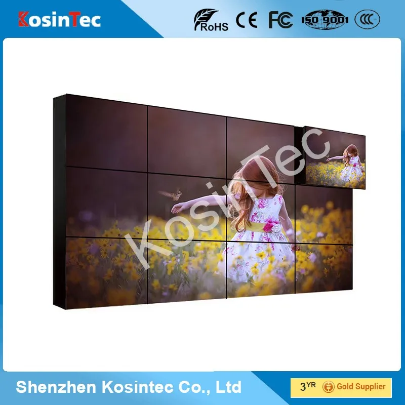 46 inch 3x3 narrow bezel lcd video wall with original new lcd panel