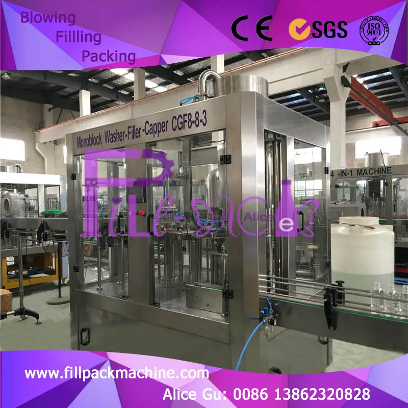 3000bph производственные мощности CGF8-8-3 модель 3 в 1 минеральной воды наполнителя для питьевой воды