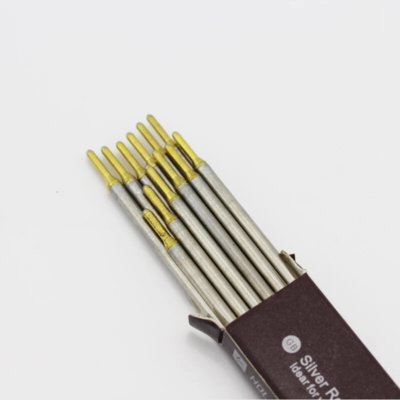 High quality silver refills fine point silver leather marker pen silver ink refills