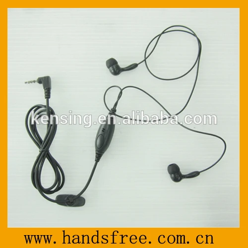 stereo mobile phone earphone with PTT button and volume control