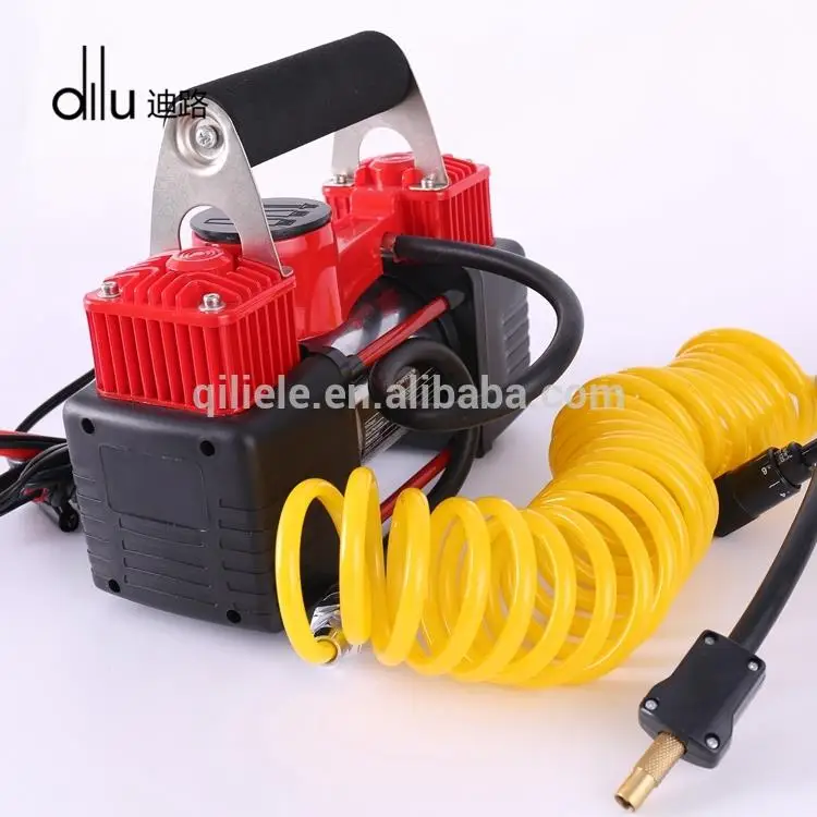 High pressure reviews auto xs portable 12 volt car tire inflator 60L/85L/M  double 30mm air compressor