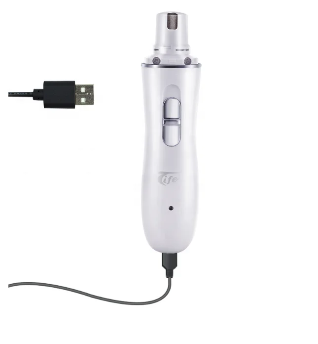 
for retail selling USB charger lithium battery pet nail grinder for vets and home use 