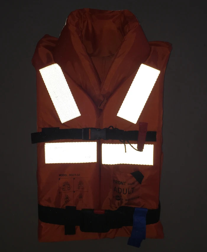 Factory hot sale SOLAS marine fabric water saving life jacket