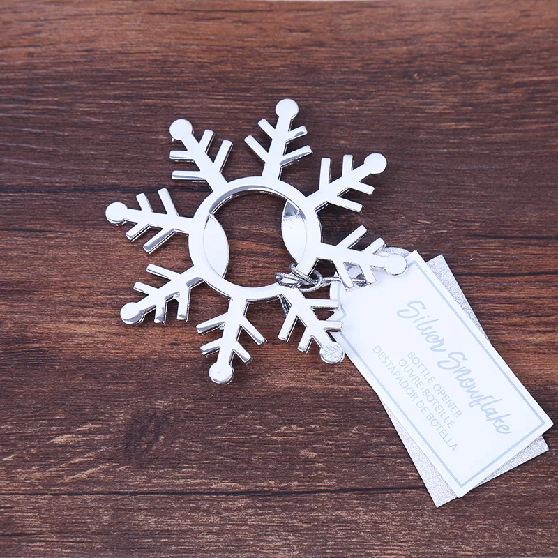 Wedding Gift Winter Theme Snowflake Bottle Opener