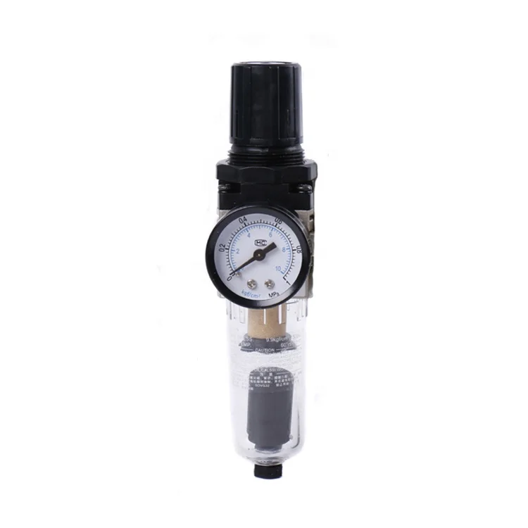 
Nanpu Pneumatic Air Filter Regulator Auto Drain AW2000-02D G1/4 With Copper Cartridge SMC Type Air Treatment Units 
