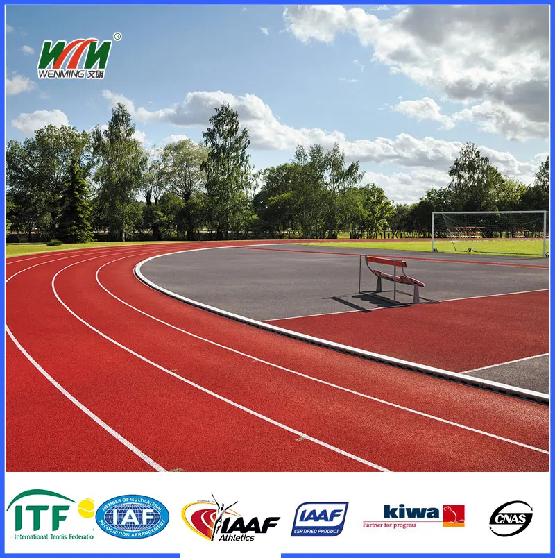 Outdoor Rubber Tartan Tracks For School Sport Flooring