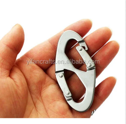 Keychain Keyring Carabiner Snap Hook Clip Paracord Hiking Scouts Buckle Alloy