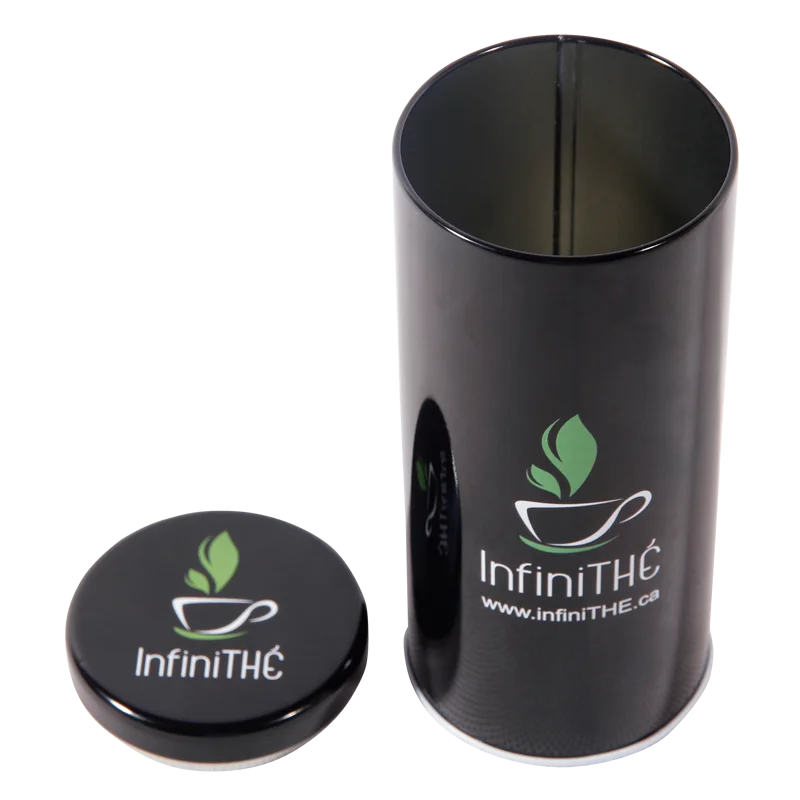 2022 hot sale cylinder gift tin container for coffee can tin packaging