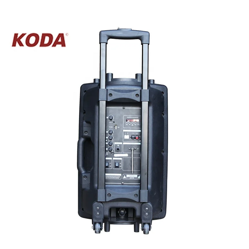 Best quality 12 inch woofer portable trolley speaker with wheels