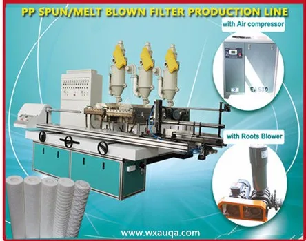 2017 high quality water purification PP filter melt blown making equipment