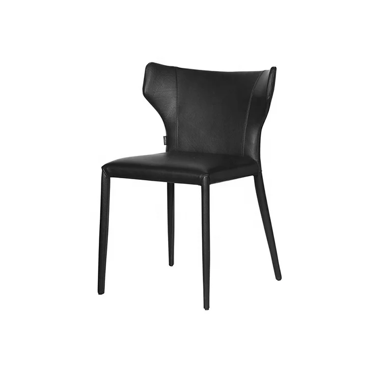 Modern Designer Simple Saddle Synthetic Leather Dining Chair for Home Furniture