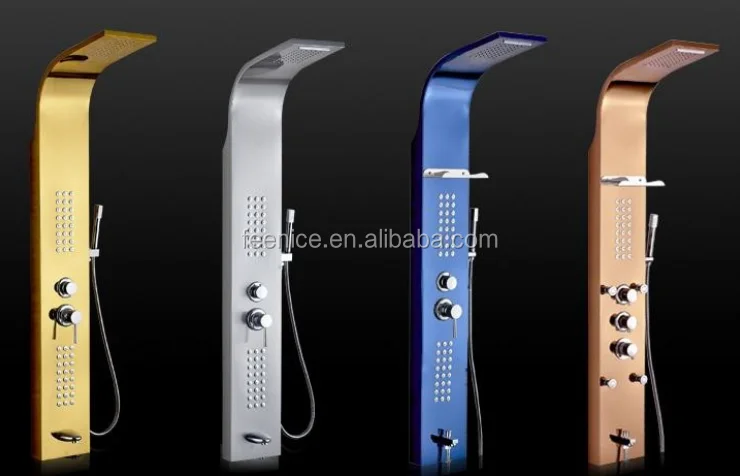 304 stainless steel 5 function rainfall shower panel