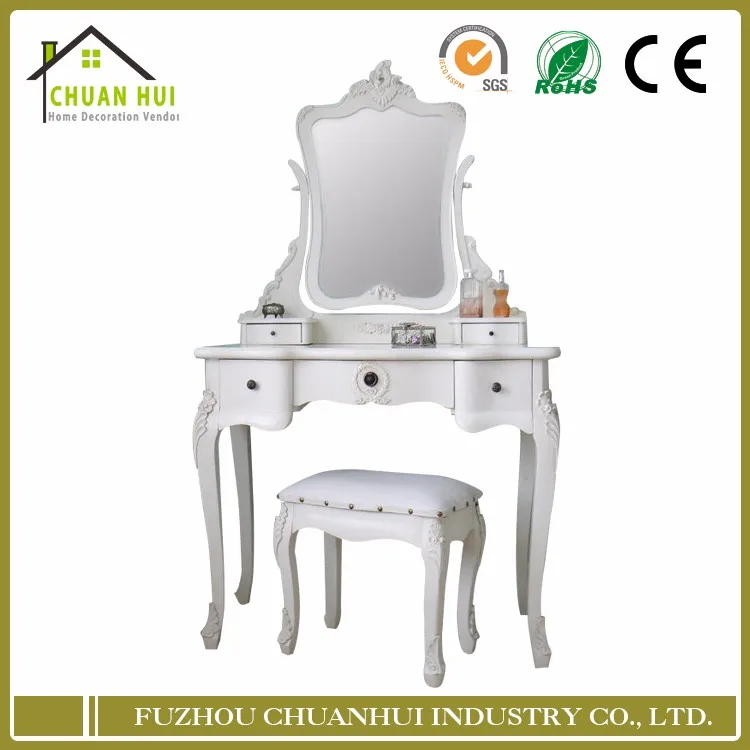 Горячие продажи античный белый комод, старинная деревянная мебель, комод