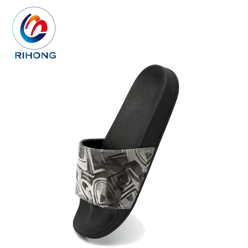 new arrival top quality with big size rubber pu sole slide sandal custom brand logo men women designer slippers