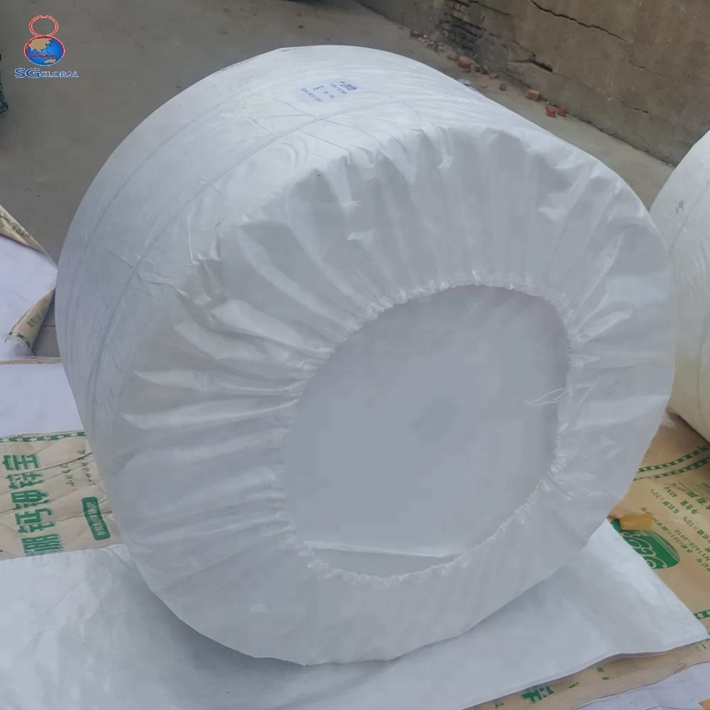 CE 48CM 107GSM heavy duty Durable white coated waterproof tubular PP woven polypropylene fabric roll for sale