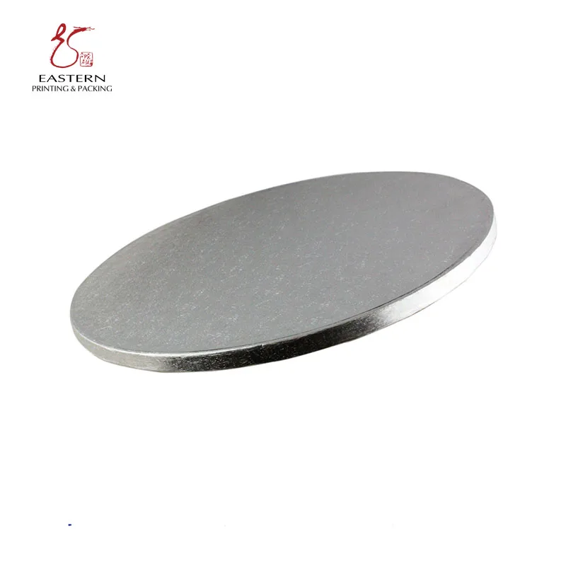 Custom Round Square Corrugated Cake Board / Cake Tray Pulp Moulding Paper