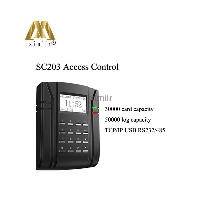 SC203 Автономный контроль доступа с Бесплатная SDK рабочего времени TCP/IP замок вариант ID или MF Card Reader