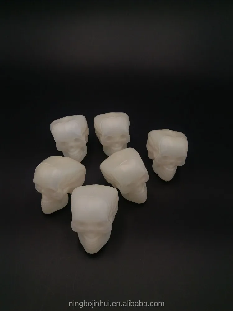 Mini halloween skull heads plastic skull heads set