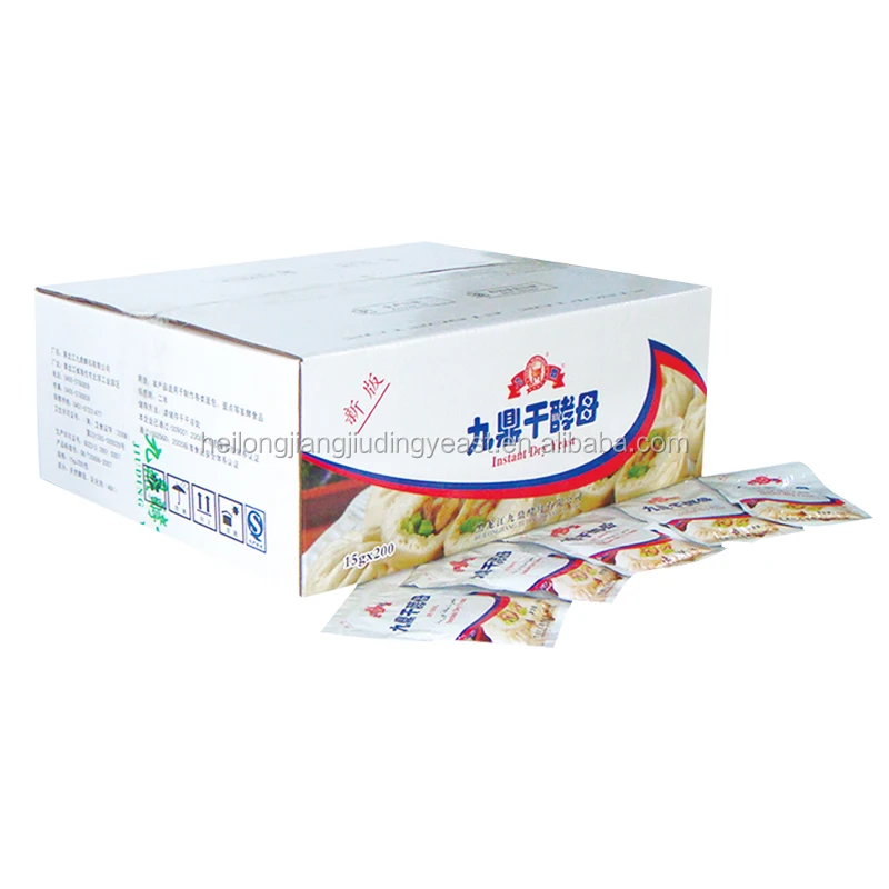 Семейная упаковка сухие хлебобулочные дрожжи с низким содержанием сахара 15 г сертификацией BV