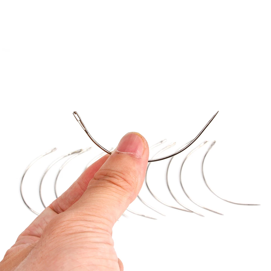 AliLeader Wholesale Curved Hair Weaving Needles For Making Wigs