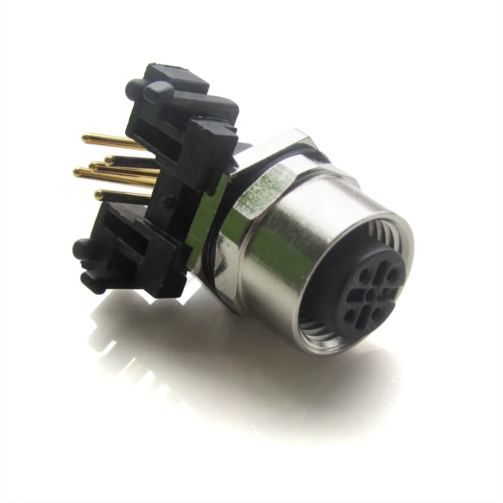 angle m12connettore micro 5 pin waterproof connectors panel