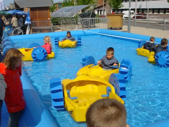 Outdoor Kids amusement park Large Inflatable Water Pool For Water Ball Games Kids hand paddle boats