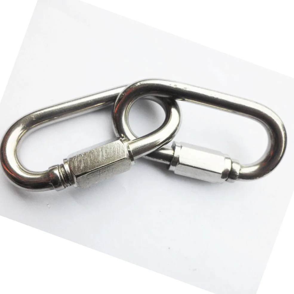 Stainless steel quick link for lifting Adjustable Screw Locked