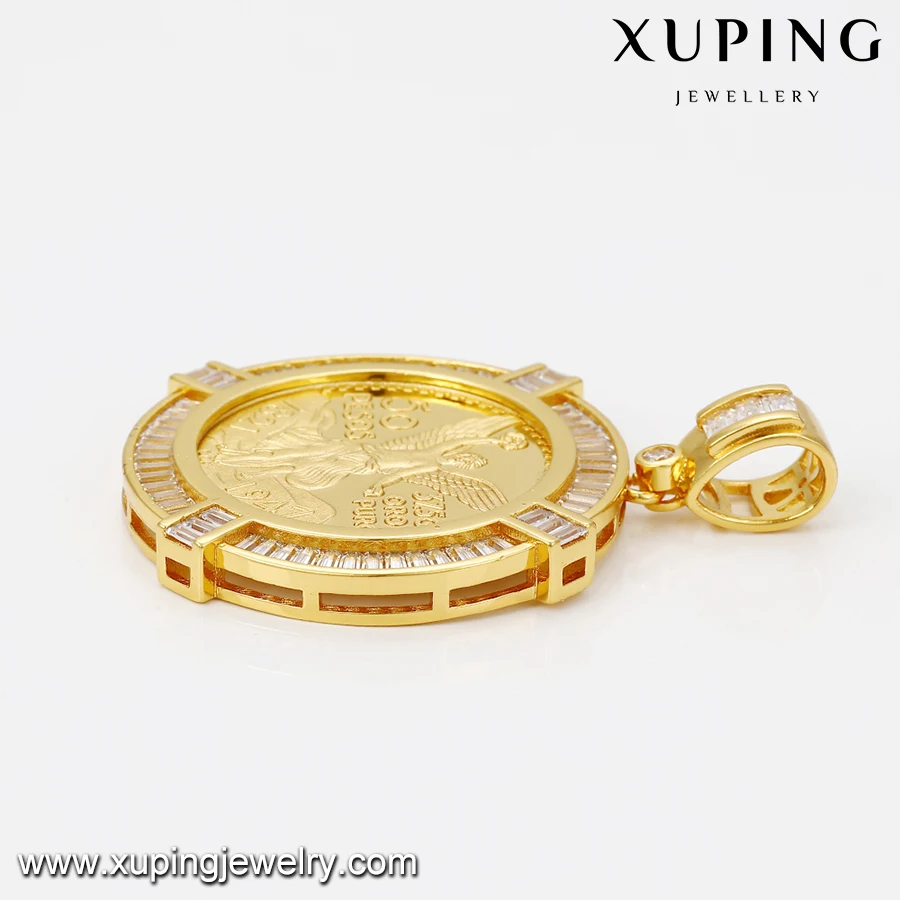 33065 xuping fashion gold pendant designs men pendant