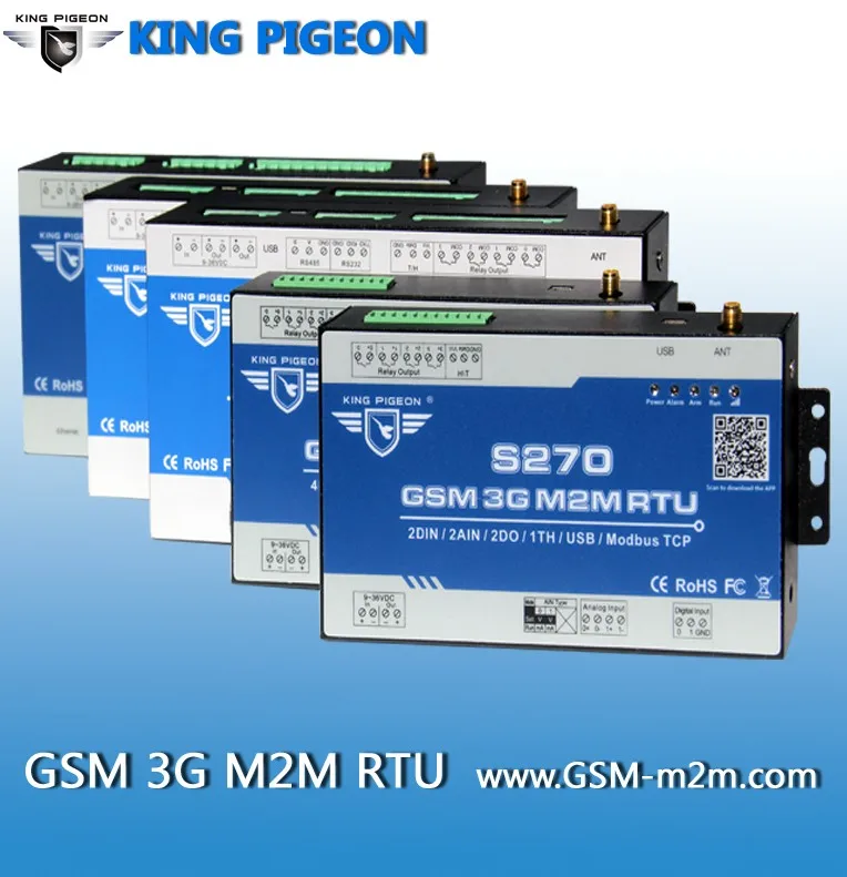 S272 GSM 3G M2M RTU (8DI+6AI+4DO+1TH+1USB+1RS232/485)