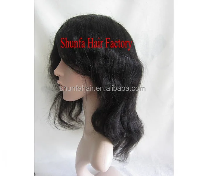 long hair natural color full head  men wig