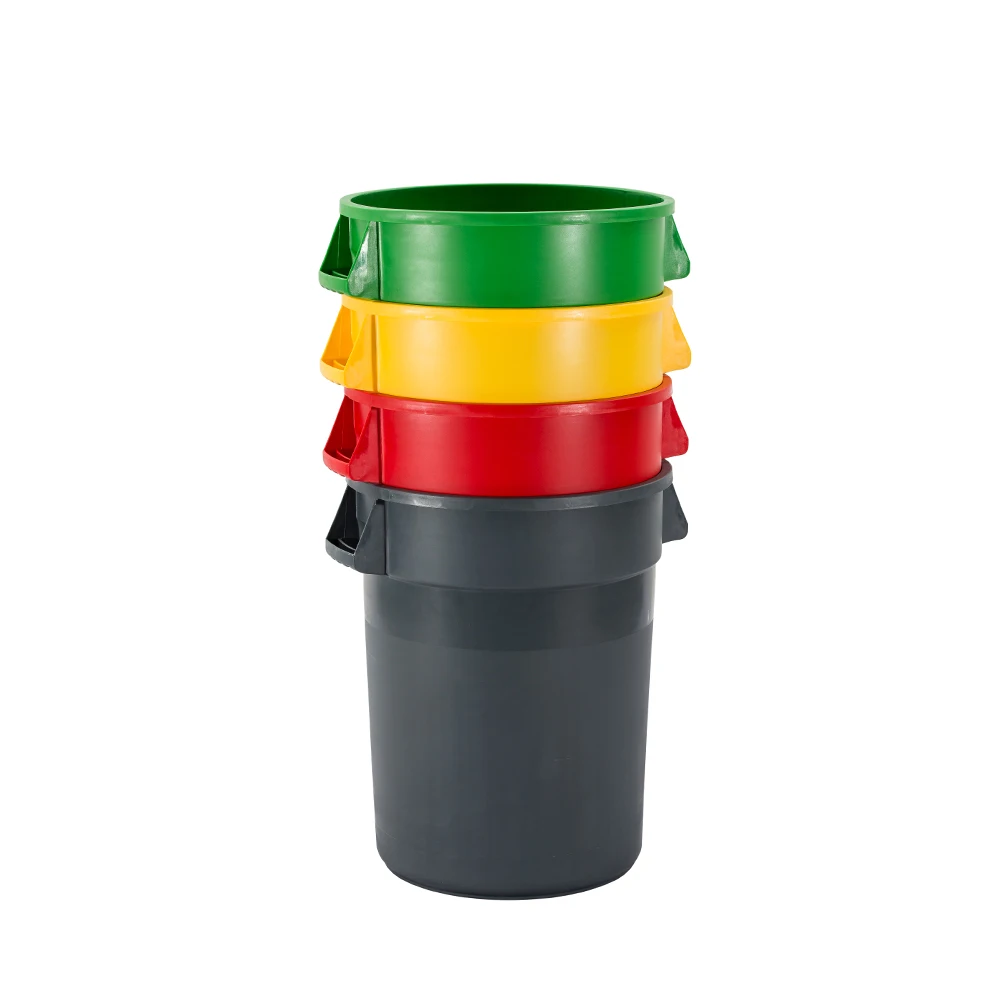 Wholesale 80 liter 20 gallon plastic round trash can