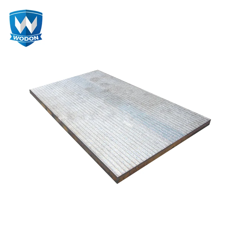 Chromium carbide overlay seamless abrasion resistant plate