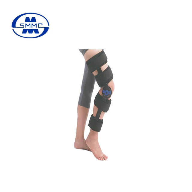 
Angle adjustable medical hinged knee support orthopedic brace 