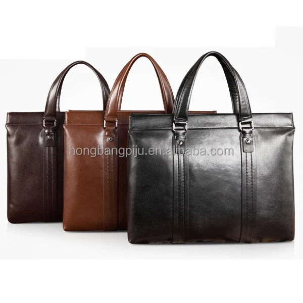 New style 100% handmade mens genuine leather messenger bag in handbag for business man