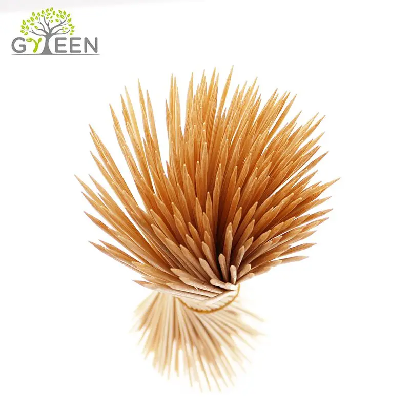 No Point Stand BBQ Fruit Grill Food Skewer Fish Flower Non-stick TOOLS Meat Bamboo