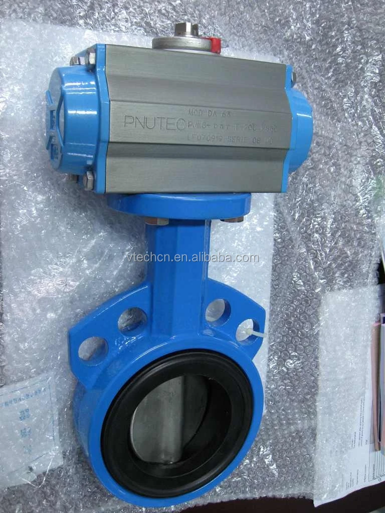 high quality Pneumatic oil butterfly valve with stainless disc