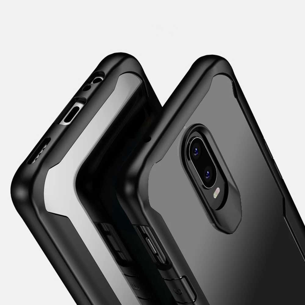 Shockproof Anti Scratch Clear PC Phone case for oneplus 5 5T 6 6T 7 7Pro Back Cover