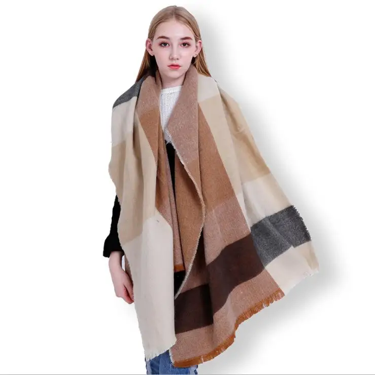 2020 женские другие шарфы и шали, чехол, волшебное Клетчатое одеяло, шарф из пашмины, зимний шарф