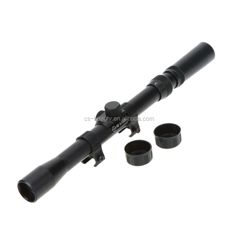 New 3-7x20 Riflescope Telescopic Sniper Scope Sight Riflescope Sight Scope with Mounts for Hunting