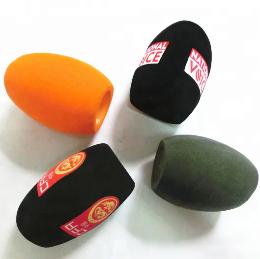 
Factory custom windscreen sponge cover microphone foam windscreens with printing logo 