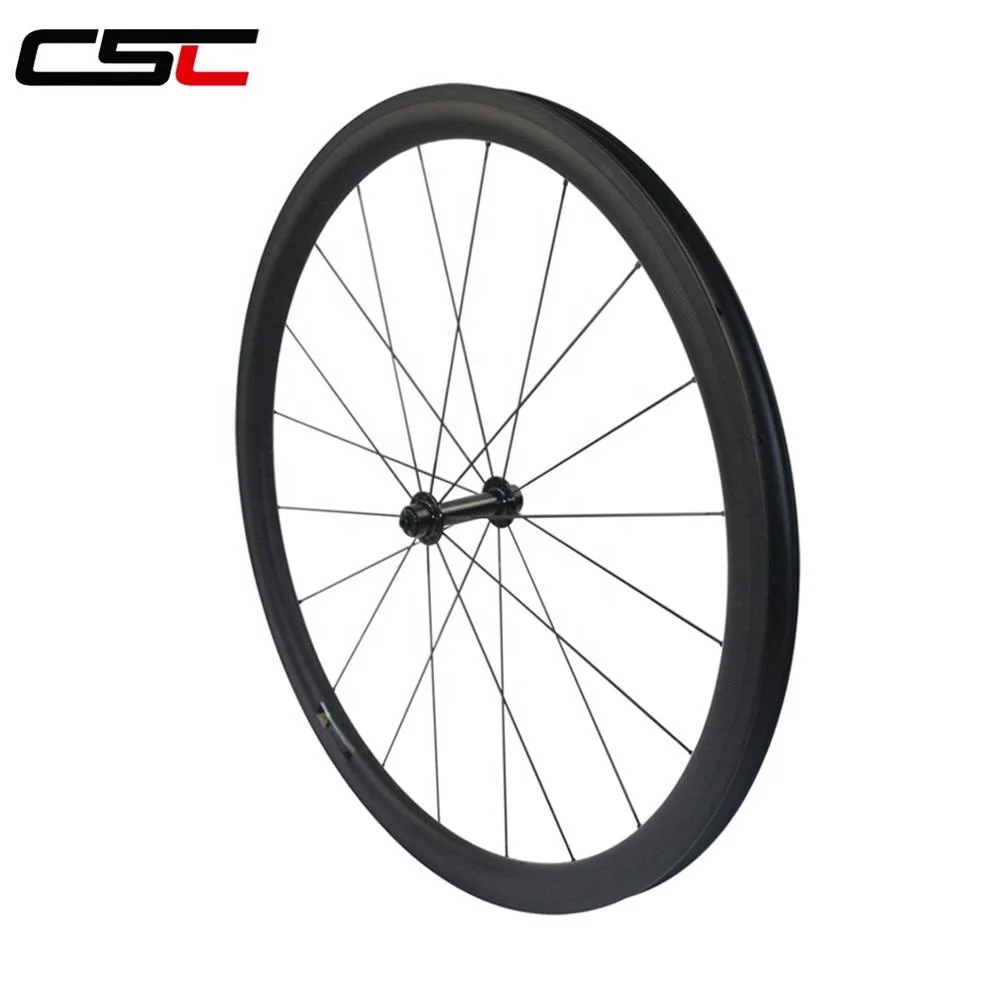 CSC 38mm depth 25mm width Tubular Carbon Fiber Bicycle Wheels Powerway R13 hub Mac CN424 Spokes Super Light Road Bike Wheels
