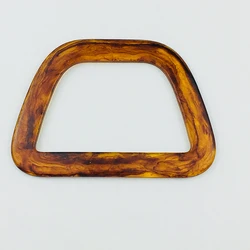 Wholesale 16.5cm Tortie Evening Handbag Resin Trapezoid Bag Handle