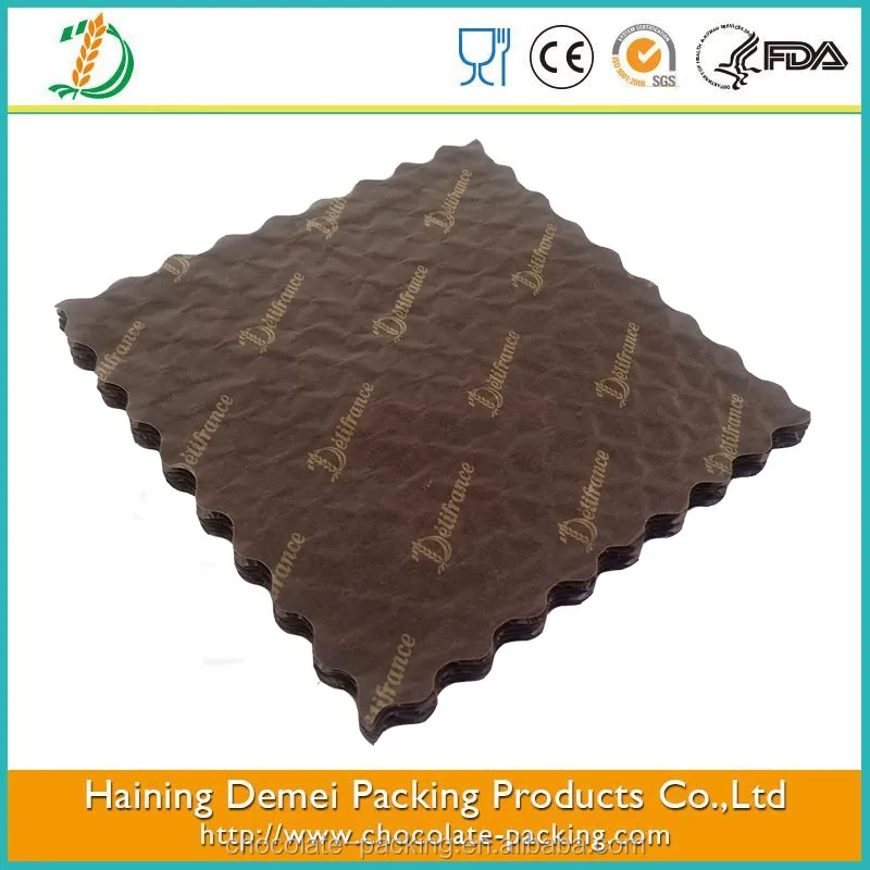 
high quality chocolate paper cushion pad cake baking factory supply directly 