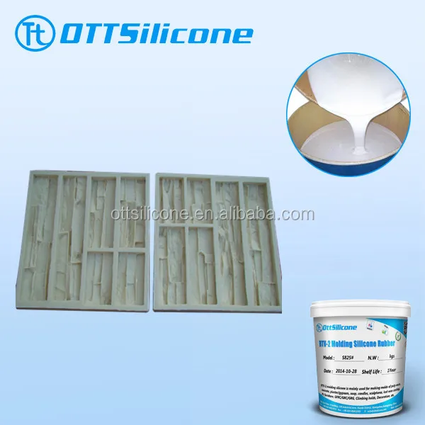 Liquid Raw Material of Silicone Molds for Concrete Mold Making Silicone Rubber Compound RTV 2 Silicone