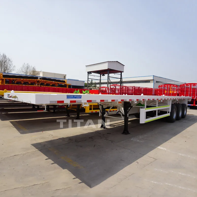heavy duty tandem axle 20 foot 40 foot custom cargo trailer manufacturers container flatbed trailer manufacturers
